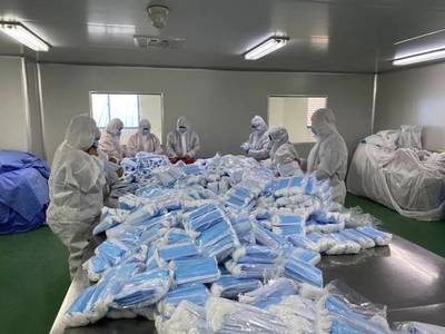 爭分奪秒為防控做后援 空港碩放擴產(chǎn)“恒通+深南”口罩及個人衛(wèi)生用品